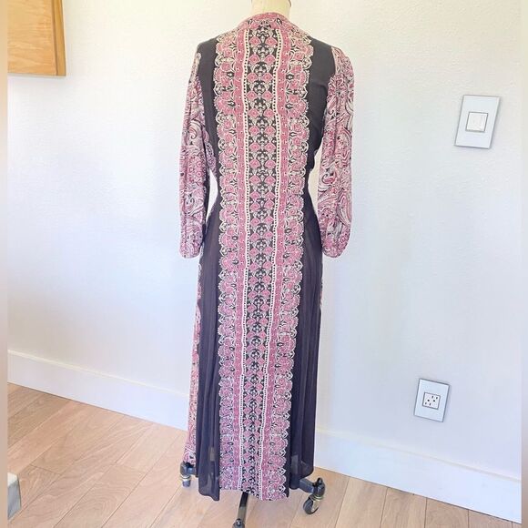 Free People Gorgeous A-Line Midi Bohemian Dress Size Small But Will Fit Medium - Picture 4 of 4